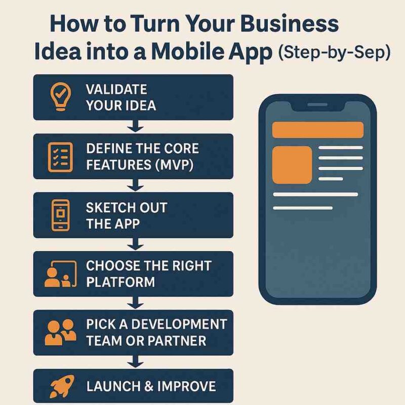 How to Turn Your Business Idea into a Mobile App (Step-by-Step Guide – 2025 Edition)